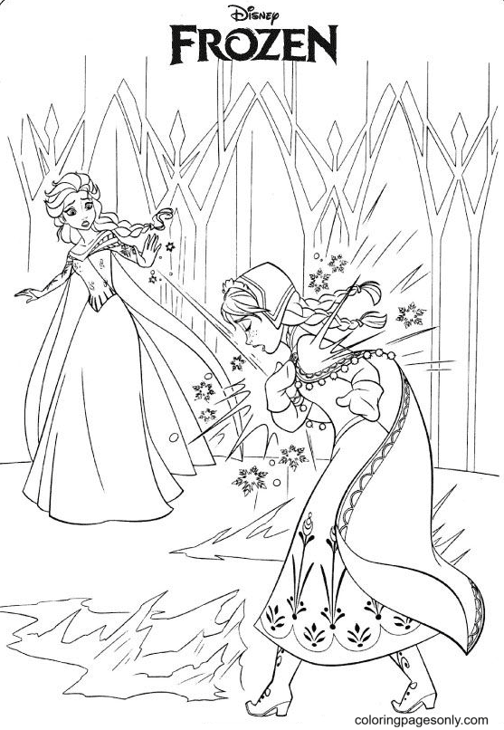 Frozen 2 Elsa and Anna Coloring Pages 127