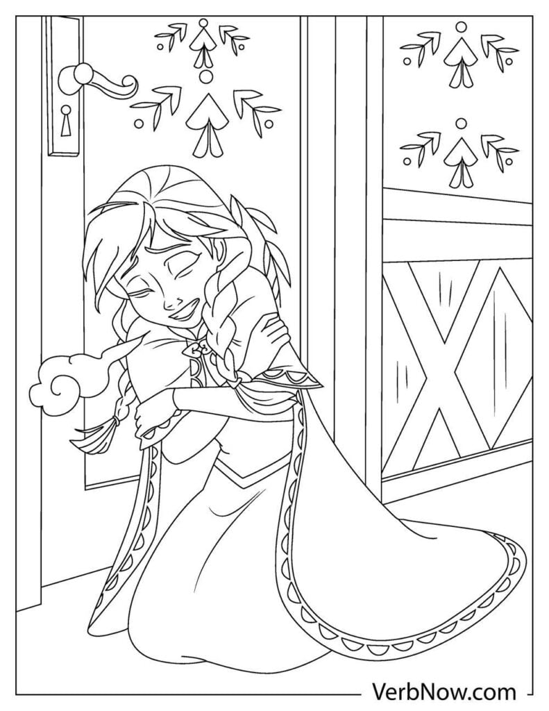 Frozen 2 Elsa and Anna Coloring Pages 13