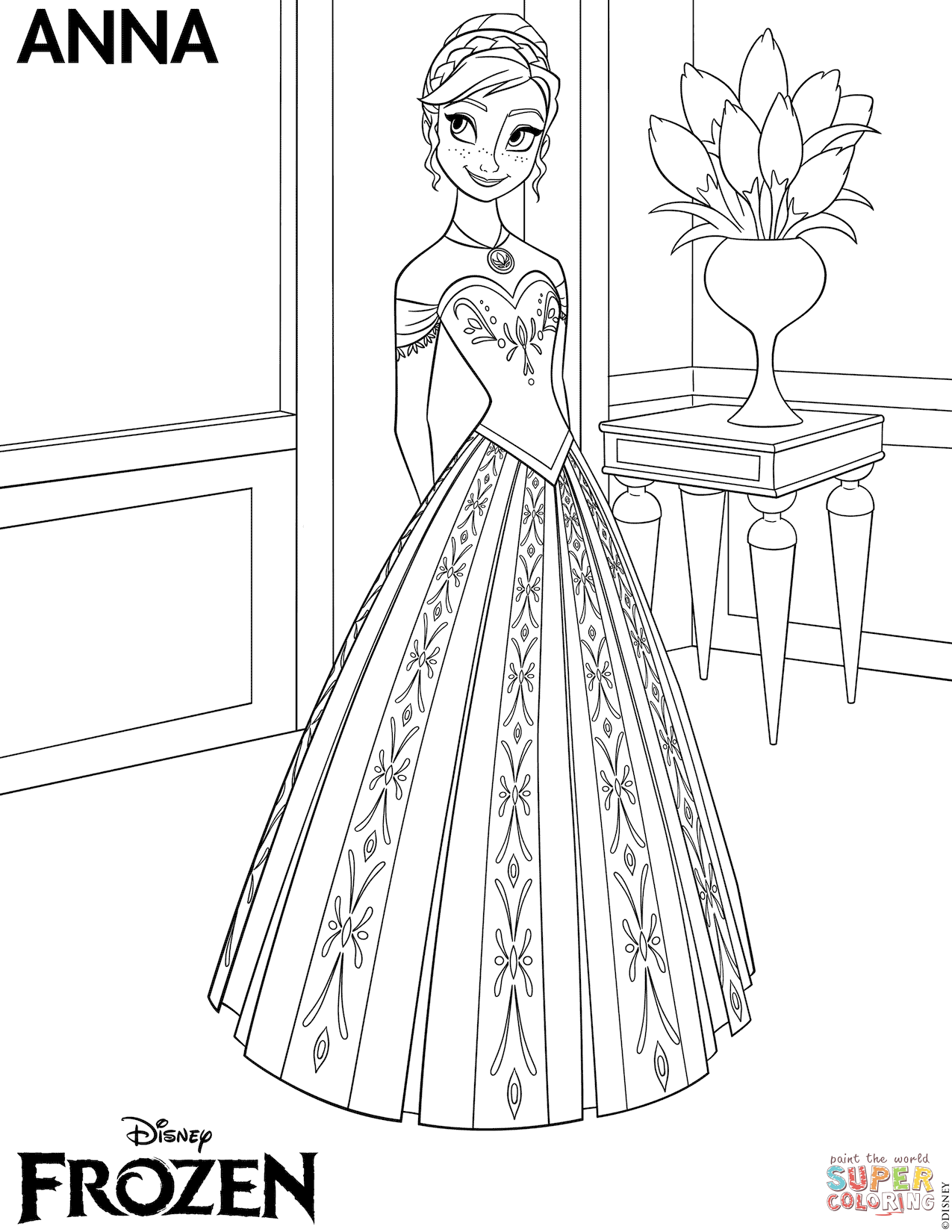 Frozen 2 Elsa and Anna Coloring Pages 130