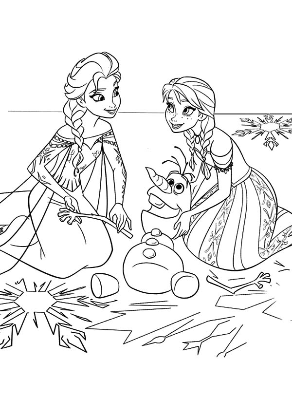 Frozen 2 Elsa and Anna Coloring Pages 131