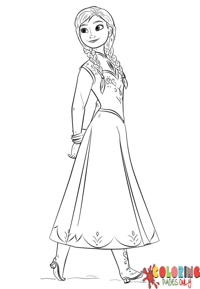 Frozen 2 Elsa and Anna Coloring Pages 18