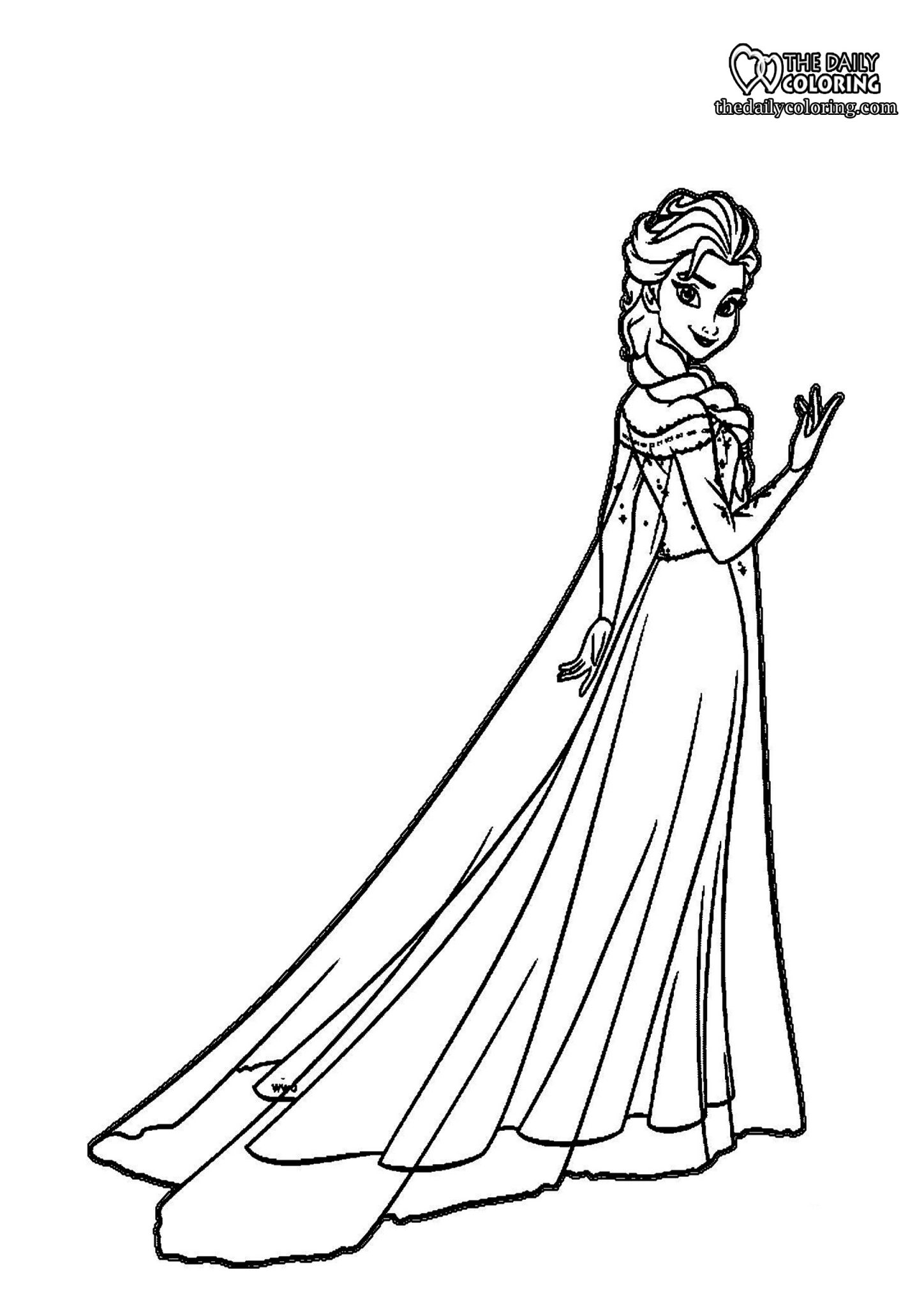 Frozen 2 Elsa and Anna Coloring Pages 28