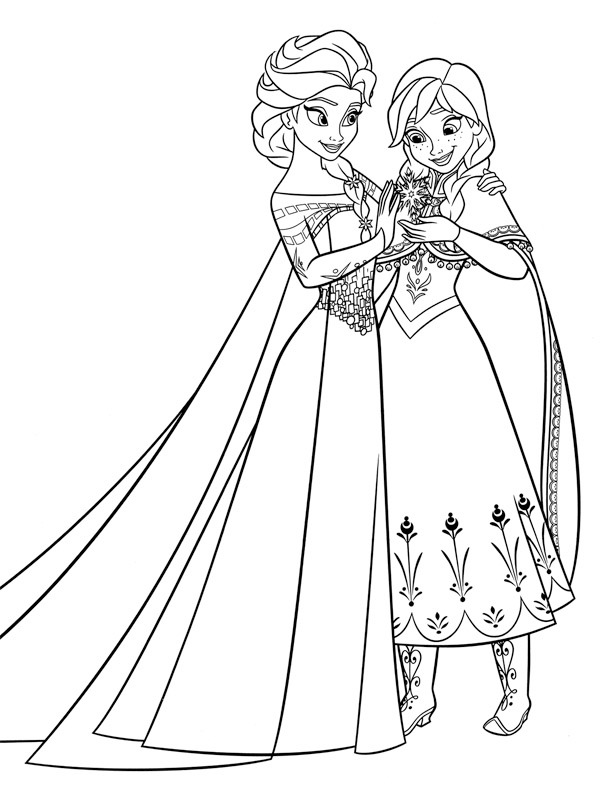 Frozen 2 Elsa and Anna Coloring Pages 29