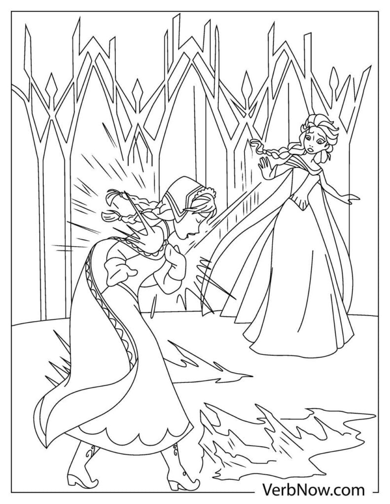 Frozen 2 Elsa and Anna Coloring Pages 32