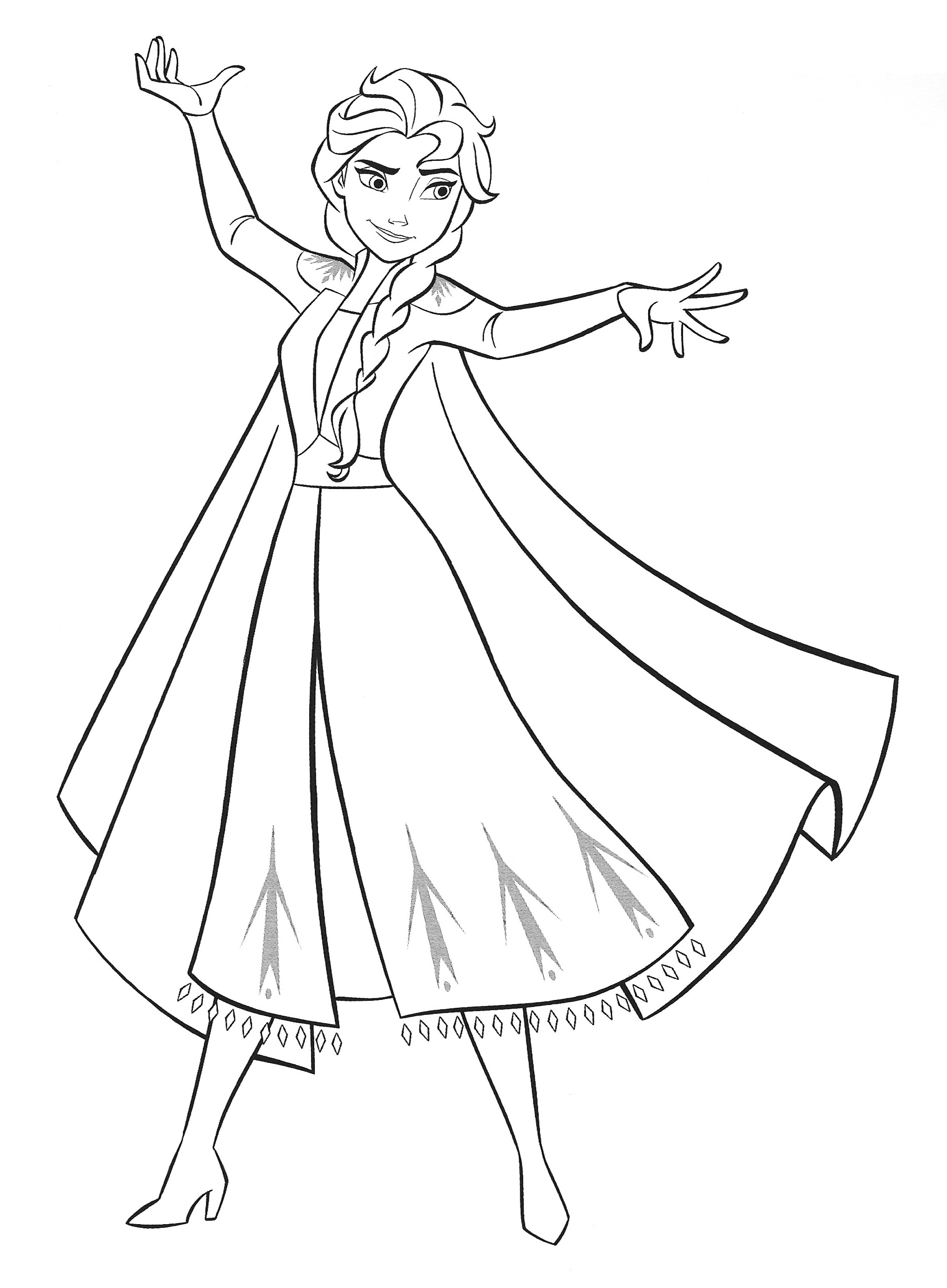 Frozen 2 Elsa and Anna Coloring Pages 33