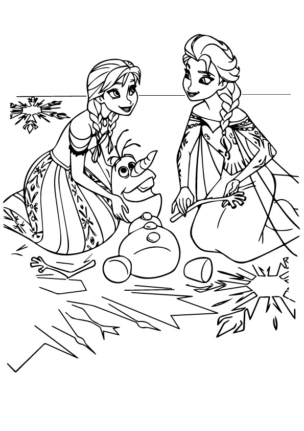 Frozen 2 Elsa and Anna Coloring Pages 34