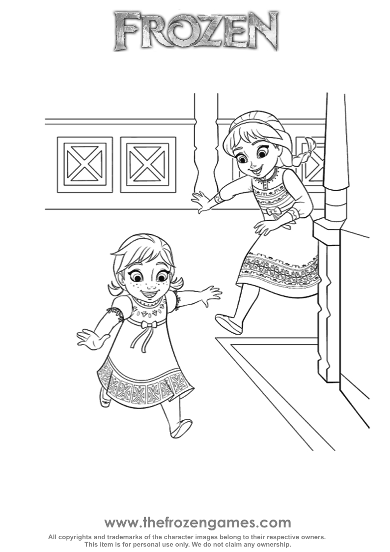 Frozen 2 Elsa and Anna Coloring Pages 36