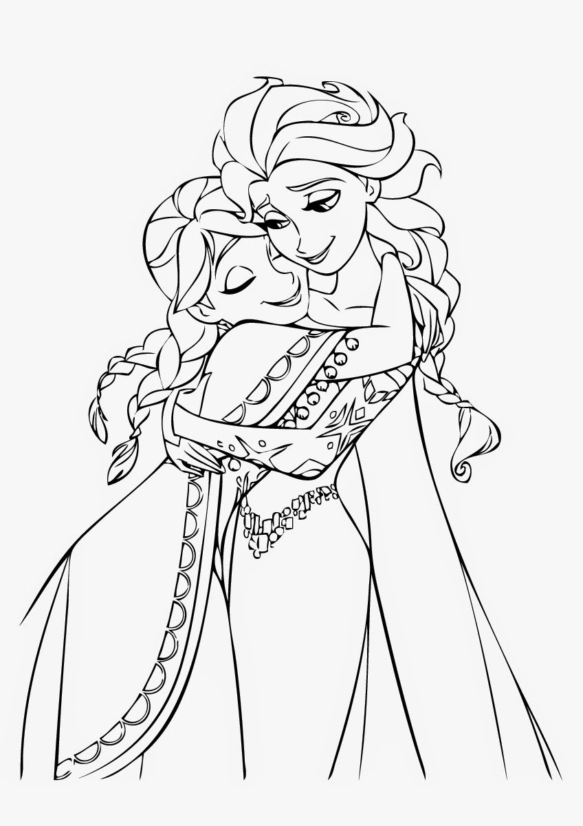 Frozen 2 Elsa and Anna Coloring Pages 39