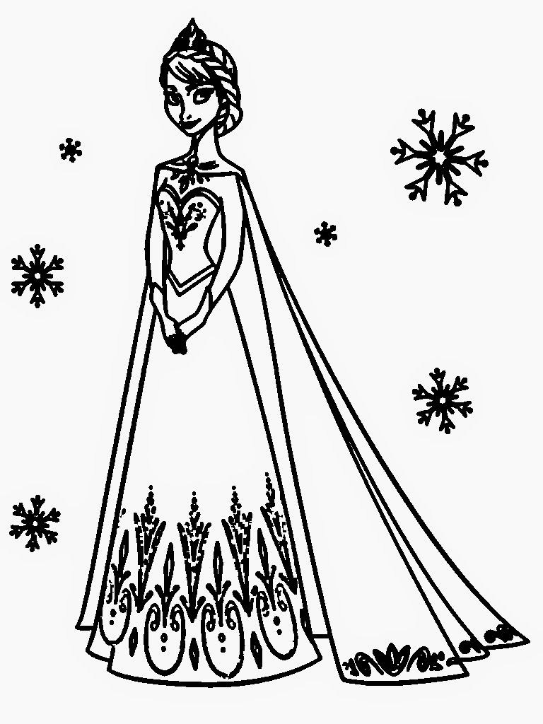 Frozen 2 Elsa and Anna Coloring Pages 43