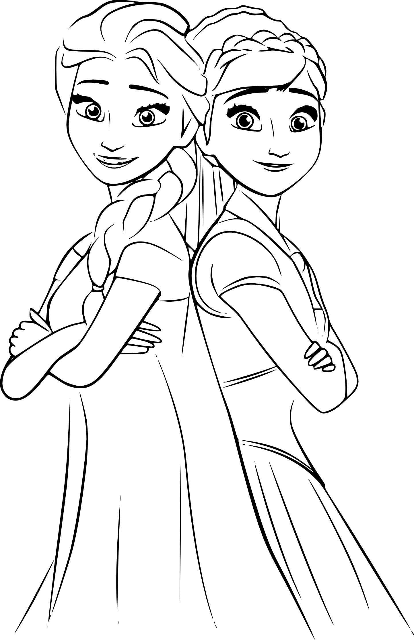 Frozen 2 Elsa and Anna Coloring Pages 44