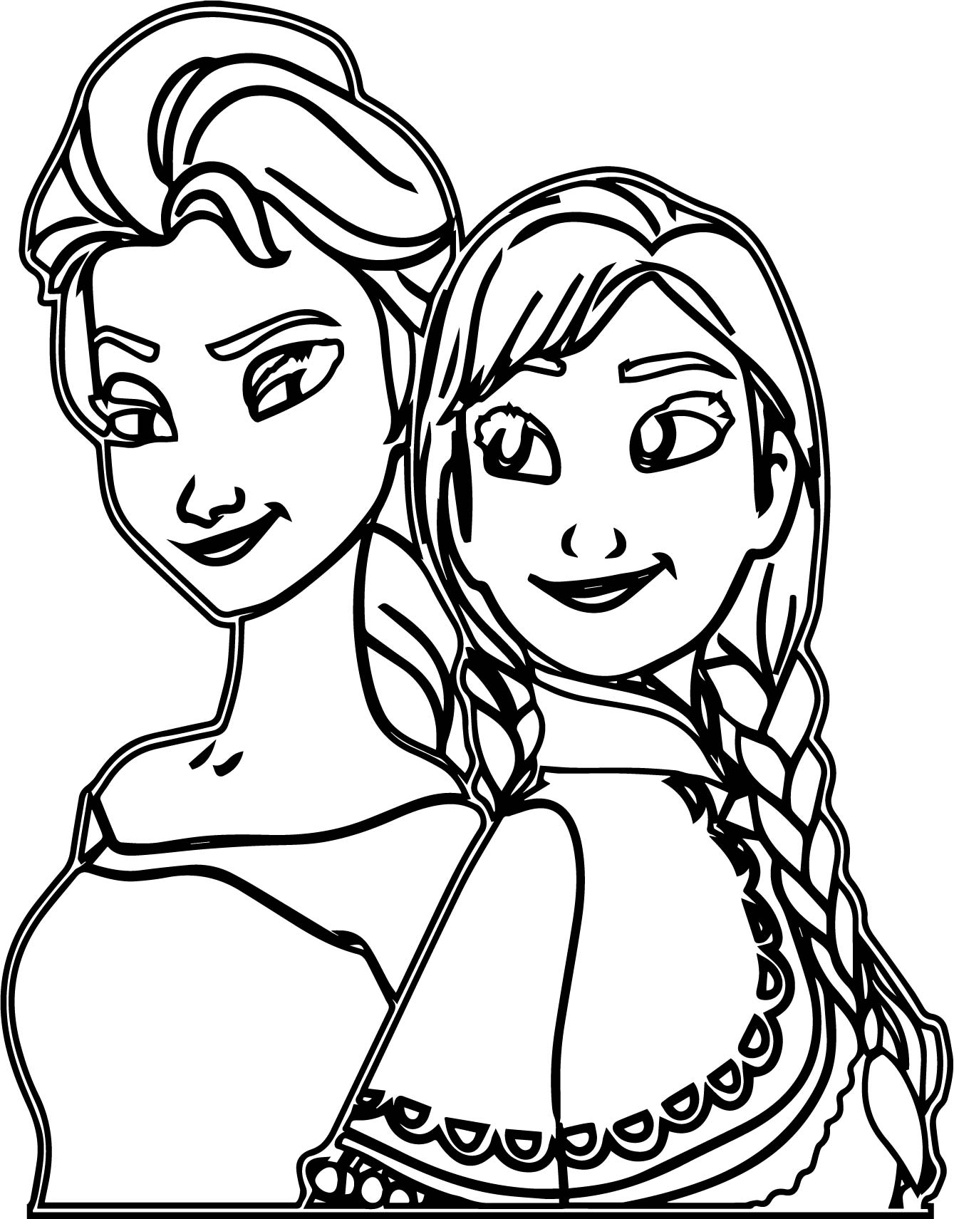 Frozen 2 Elsa and Anna Coloring Pages 45