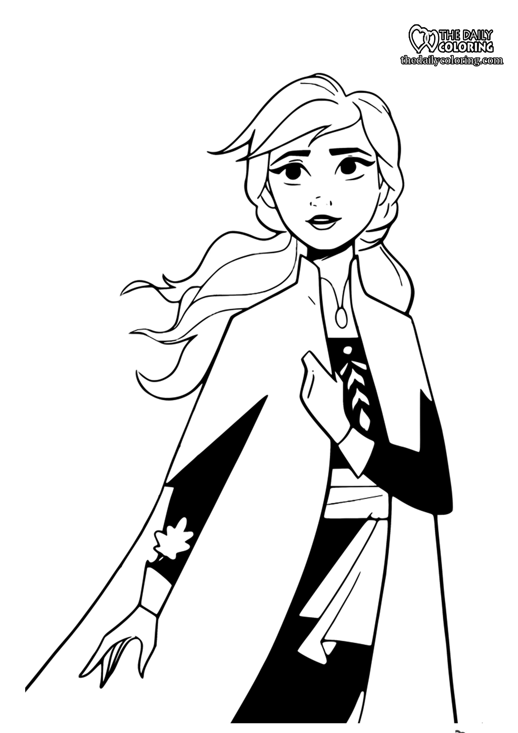 Frozen 2 Elsa and Anna Coloring Pages 47