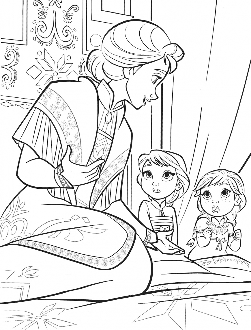 Frozen 2 Elsa and Anna Coloring Pages 5