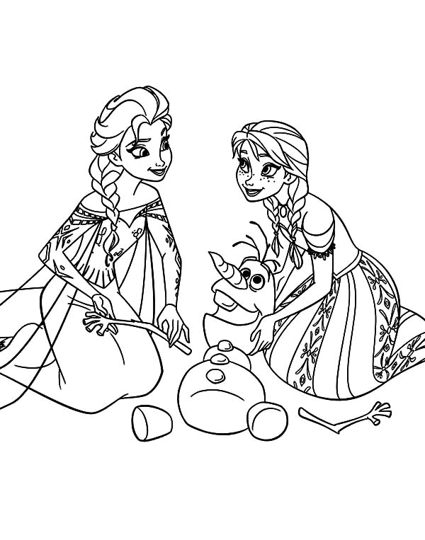 Frozen 2 Elsa and Anna Coloring Pages 50