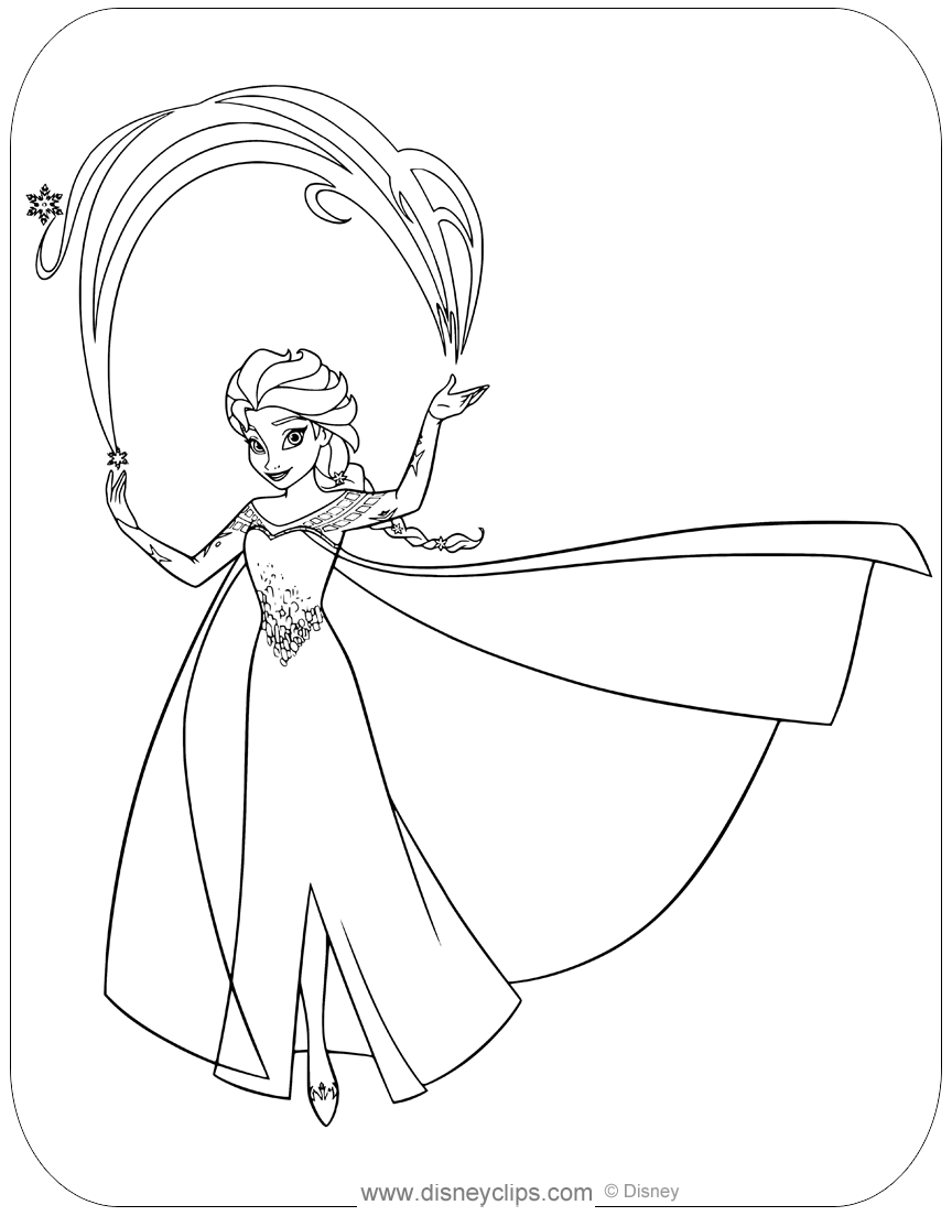 Frozen 2 Elsa and Anna Coloring Pages 61