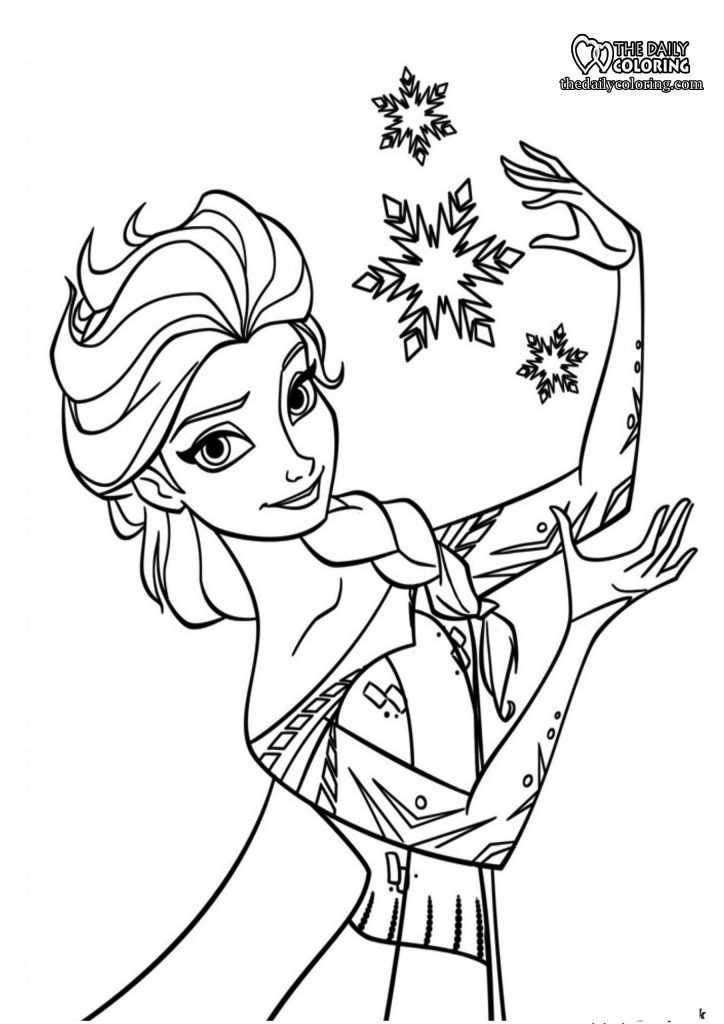 Frozen 2 Elsa and Anna Coloring Pages 68