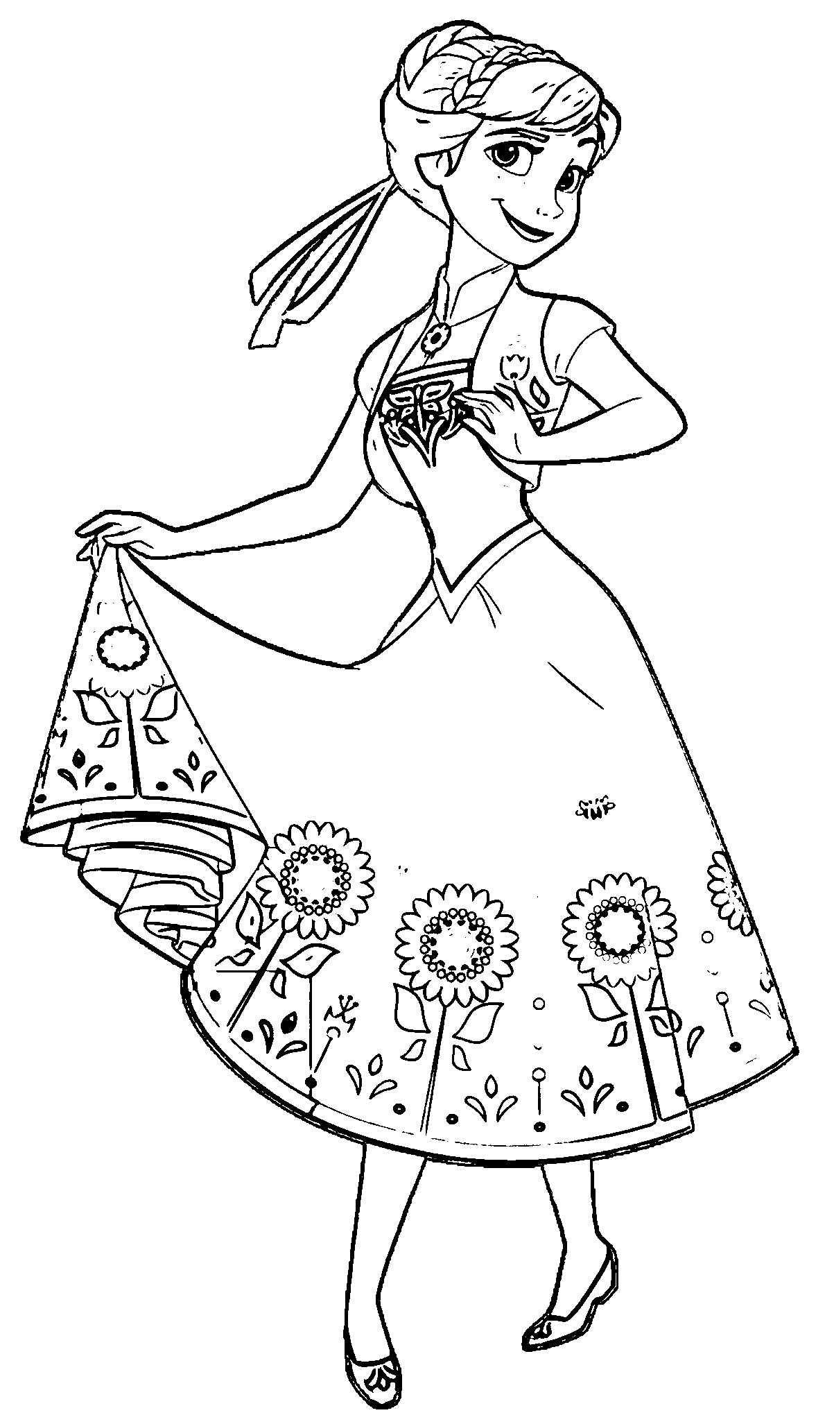 Frozen 2 Elsa and Anna Coloring Pages 80