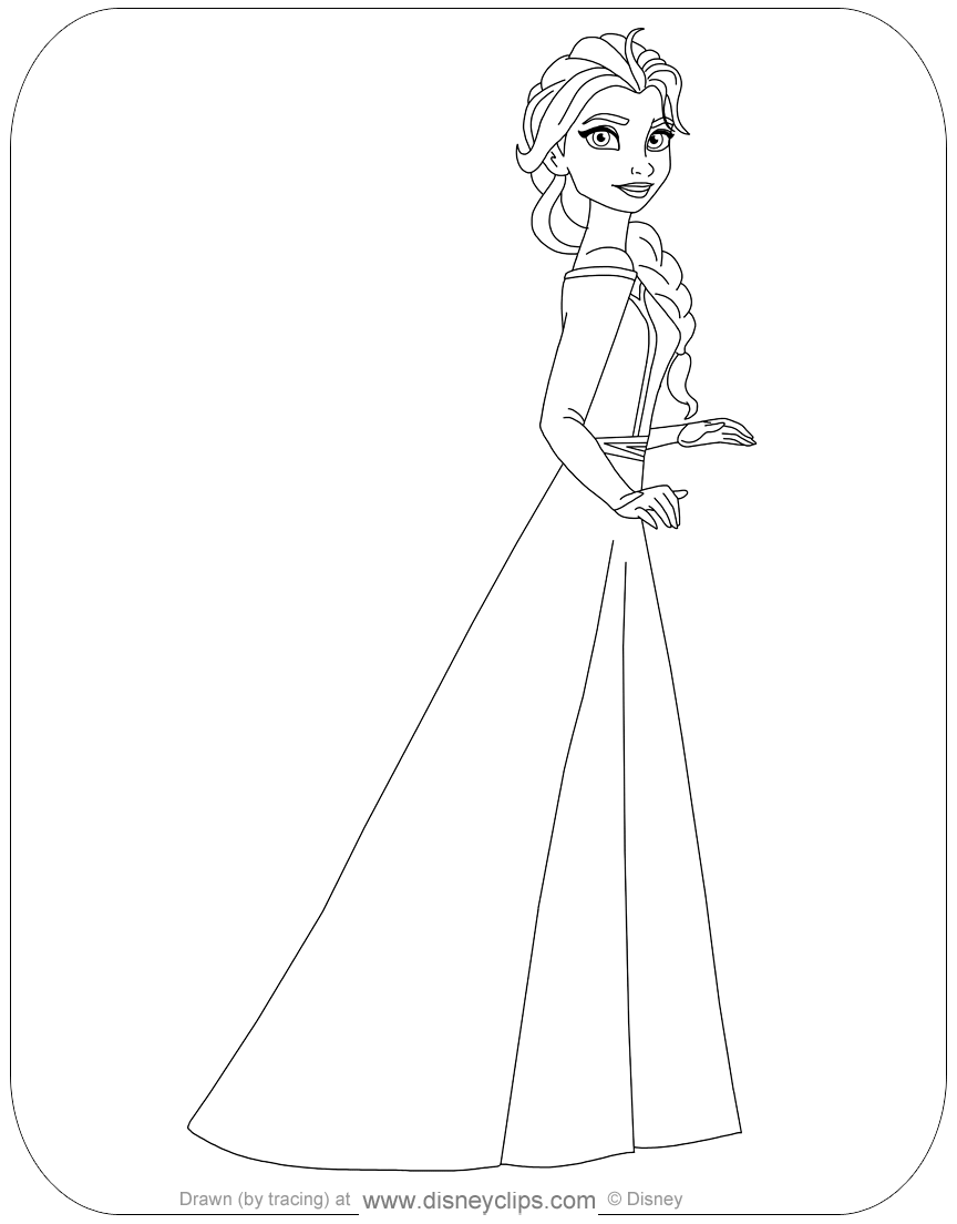 Frozen 2 Elsa and Anna Coloring Pages 81