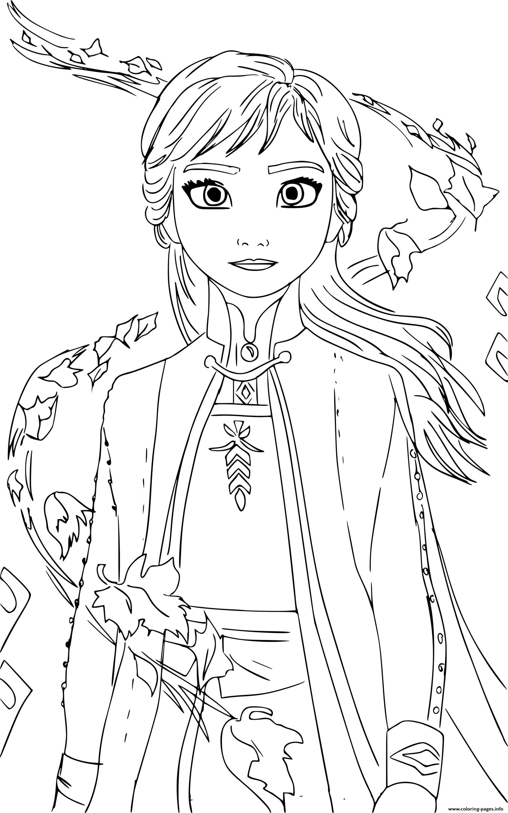 Frozen 2 Elsa and Anna Coloring Pages 83