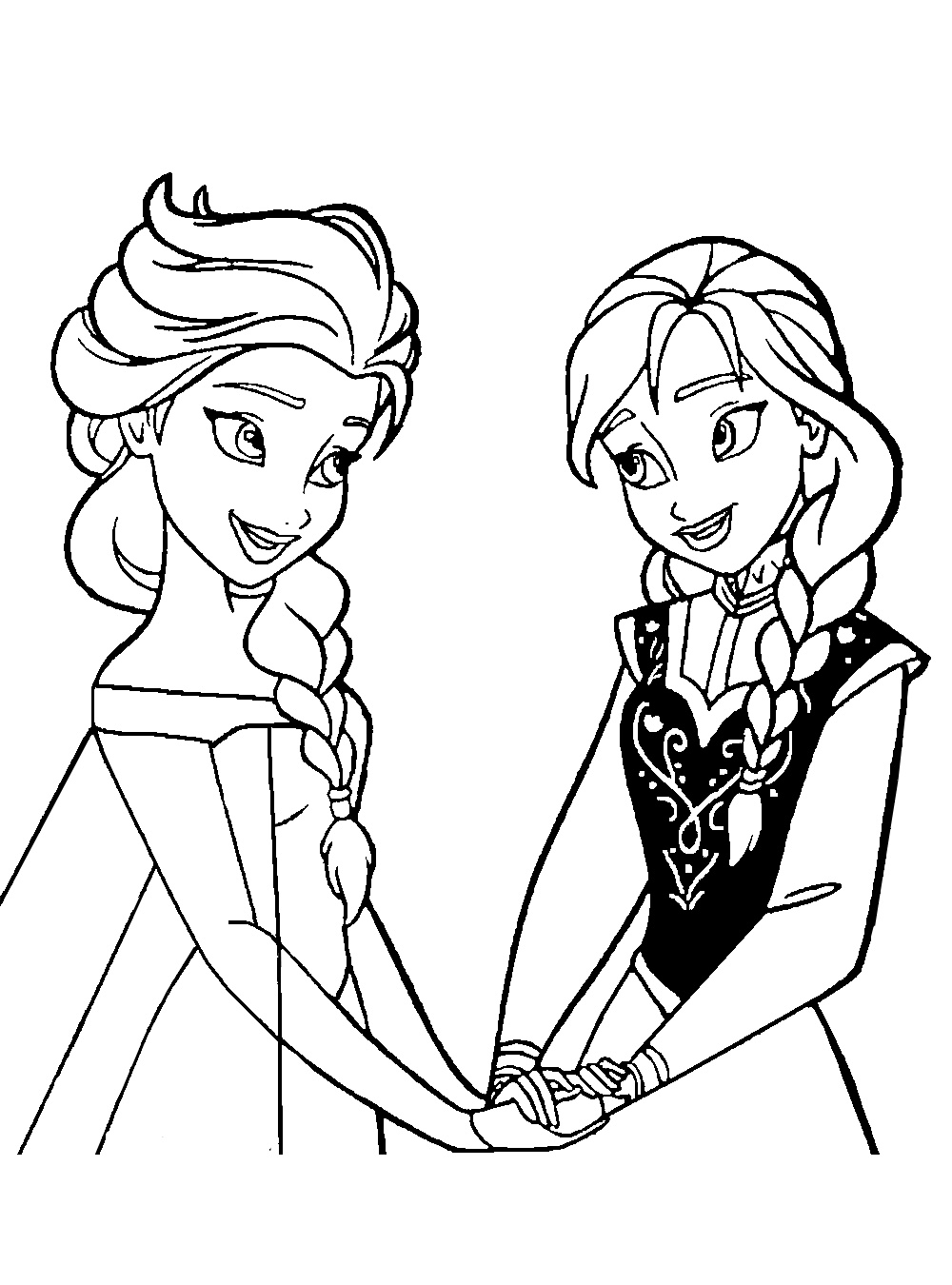 Frozen 2 Elsa and Anna Coloring Pages 85