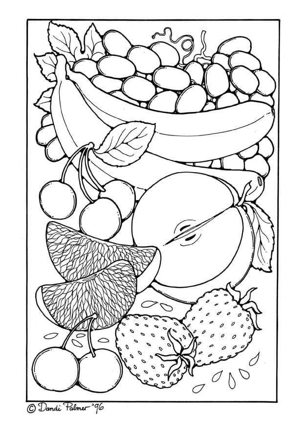 Fruit Coloring Pages for Kids Activities 112