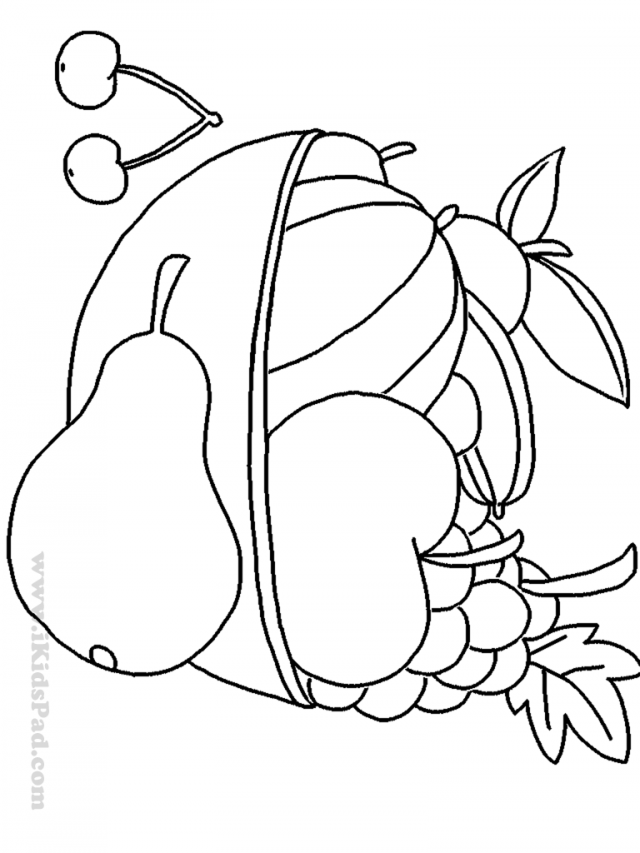 Fruit Coloring Pages for Kids Activities 113