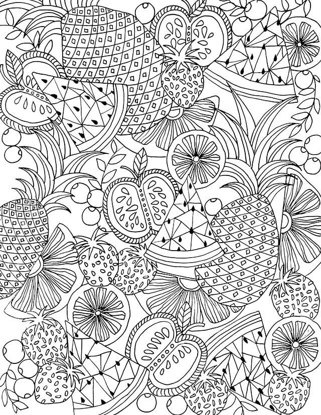 Fruit Coloring Pages for Kids Activities 121