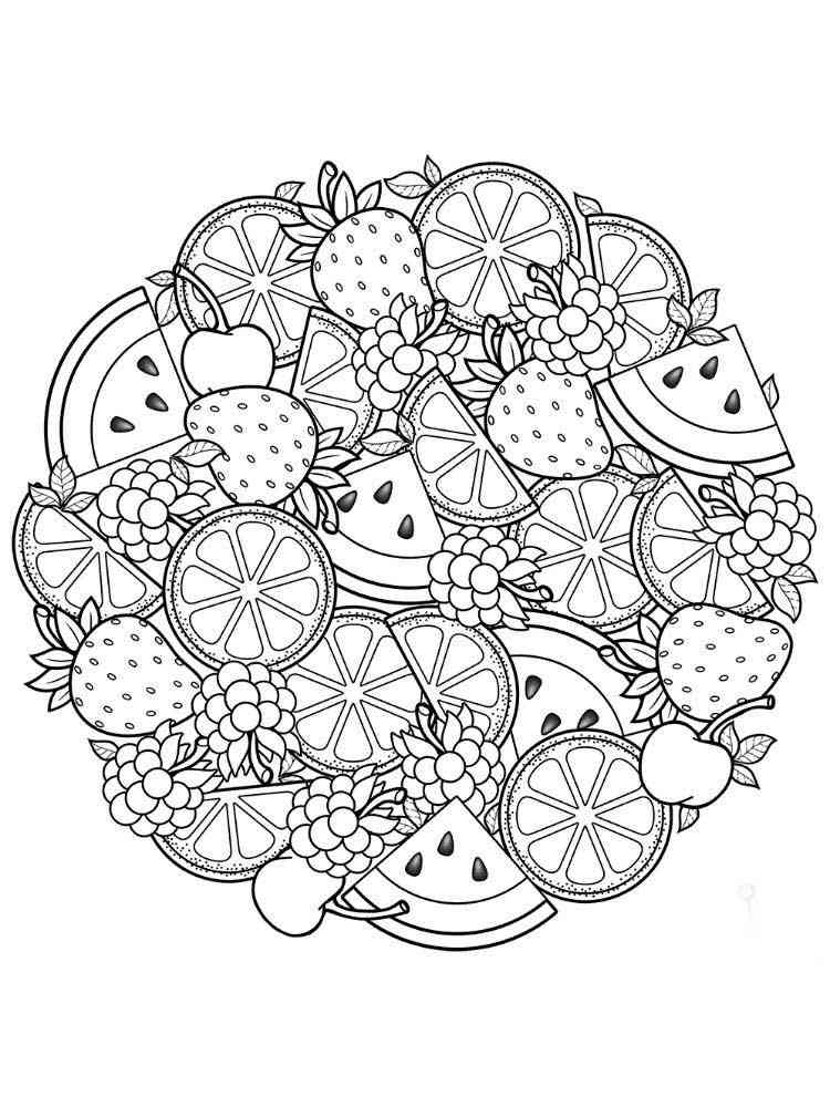 Fruit Coloring Pages for Kids Activities 123