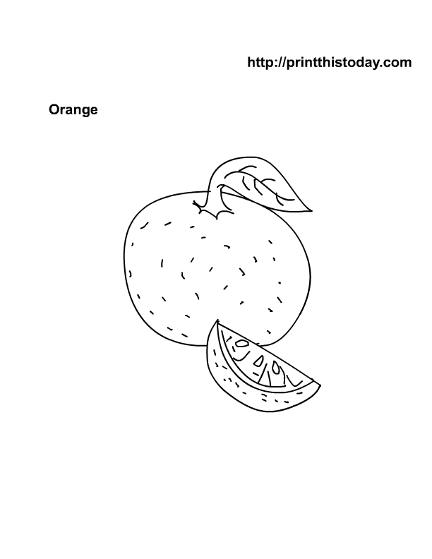 Fruit Coloring Pages for Kids Activities 16