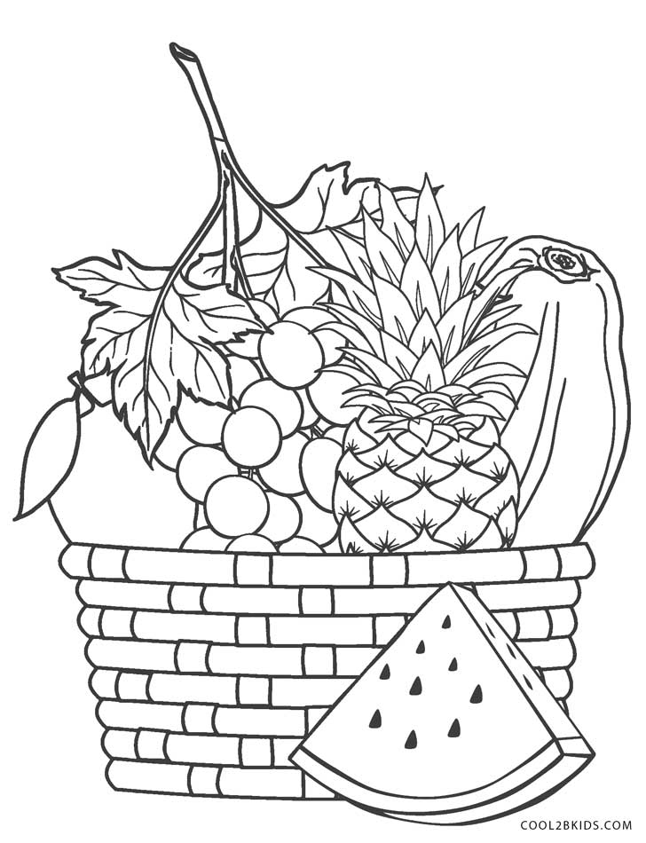 Fruit Coloring Pages for Kids Activities 21