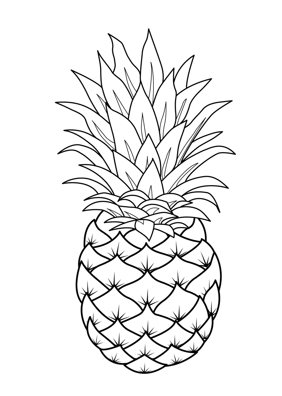 Fruit Coloring Pages for Kids Activities 23