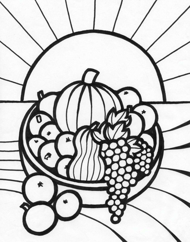 Fruit Coloring Pages for Kids Activities 25