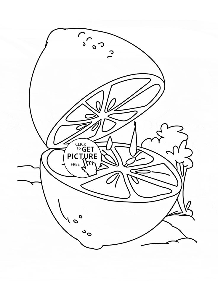 Fruit Coloring Pages for Kids Activities 30