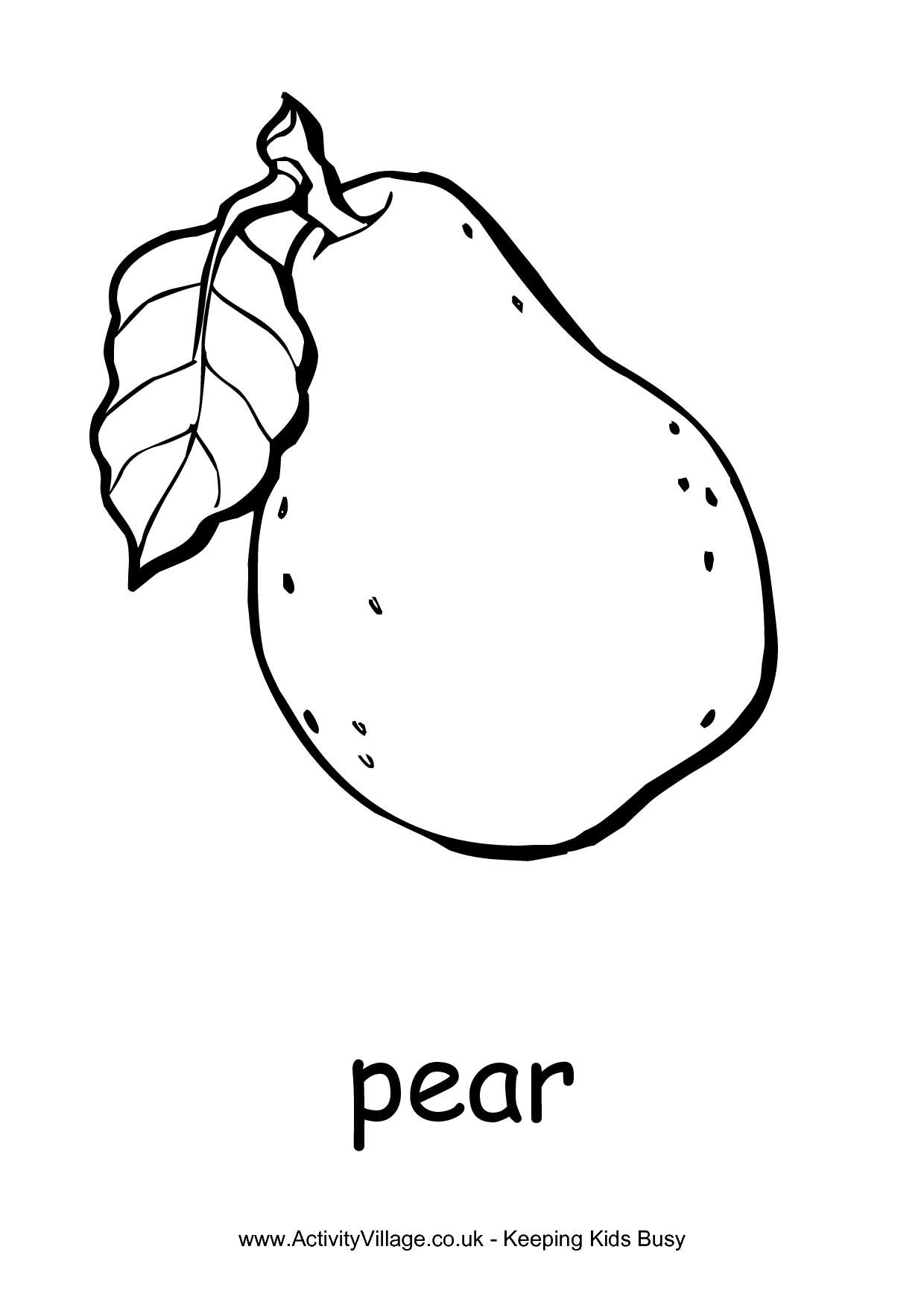 Fruit Coloring Pages for Kids Activities 31