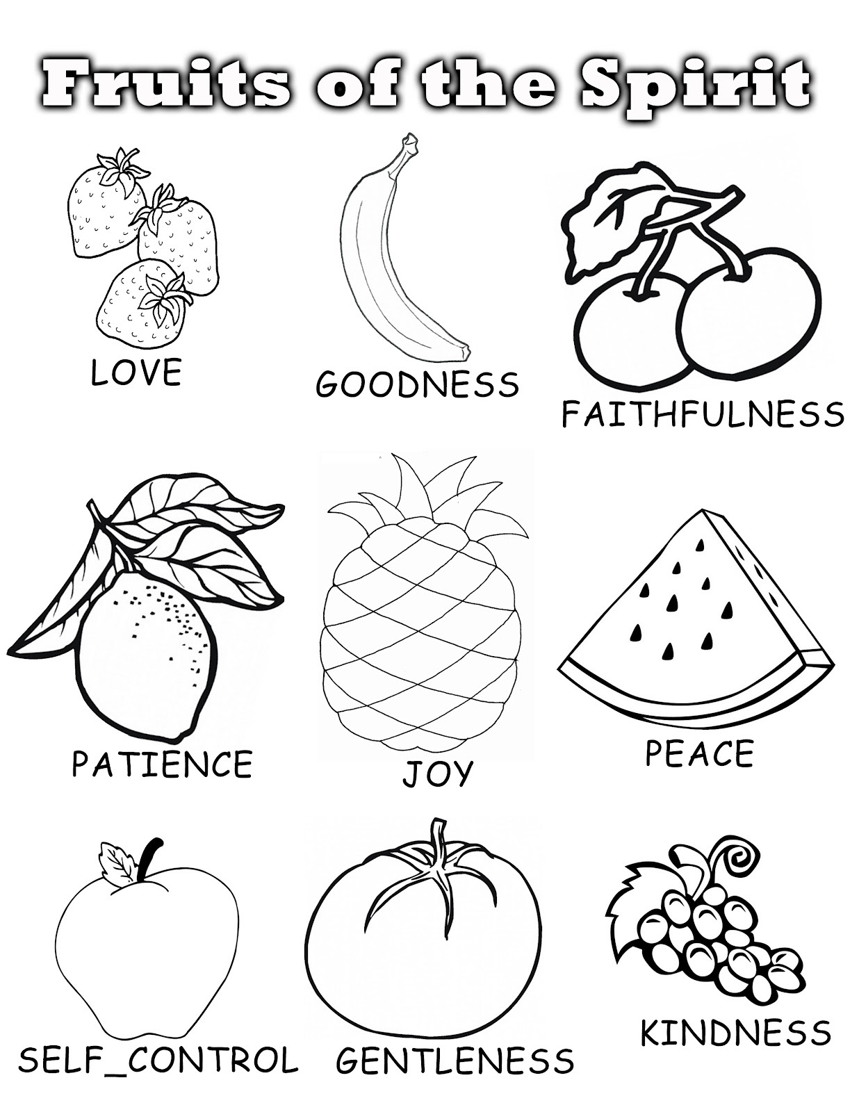 Fruit Coloring Pages for Kids Activities 35