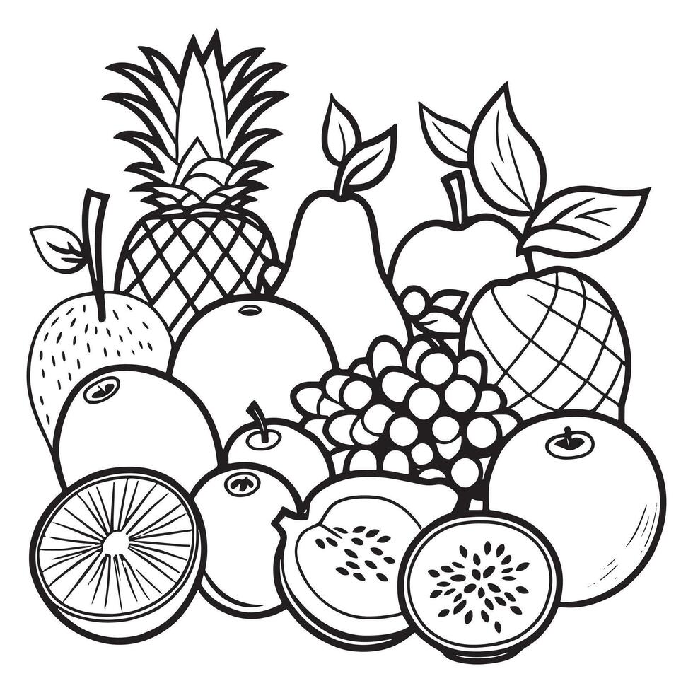 Fruit Coloring Pages for Kids Activities 49