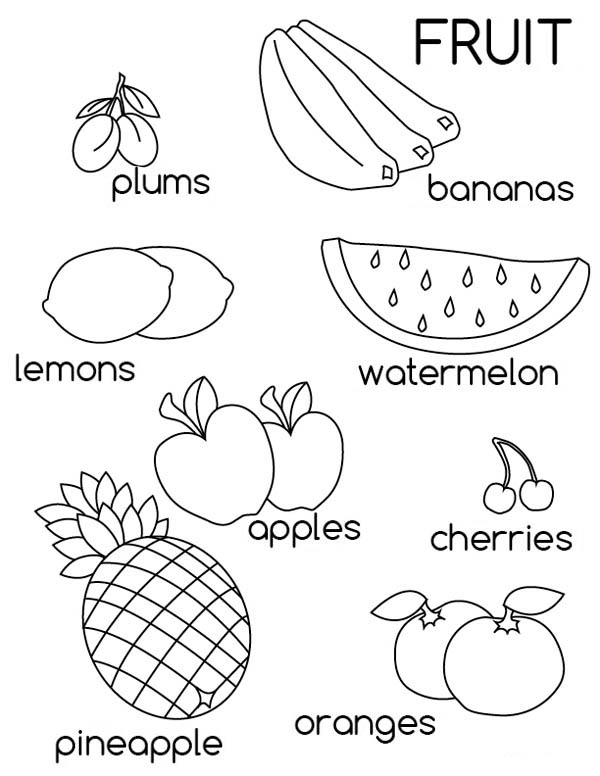 Fruit Coloring Pages for Kids Activities 51