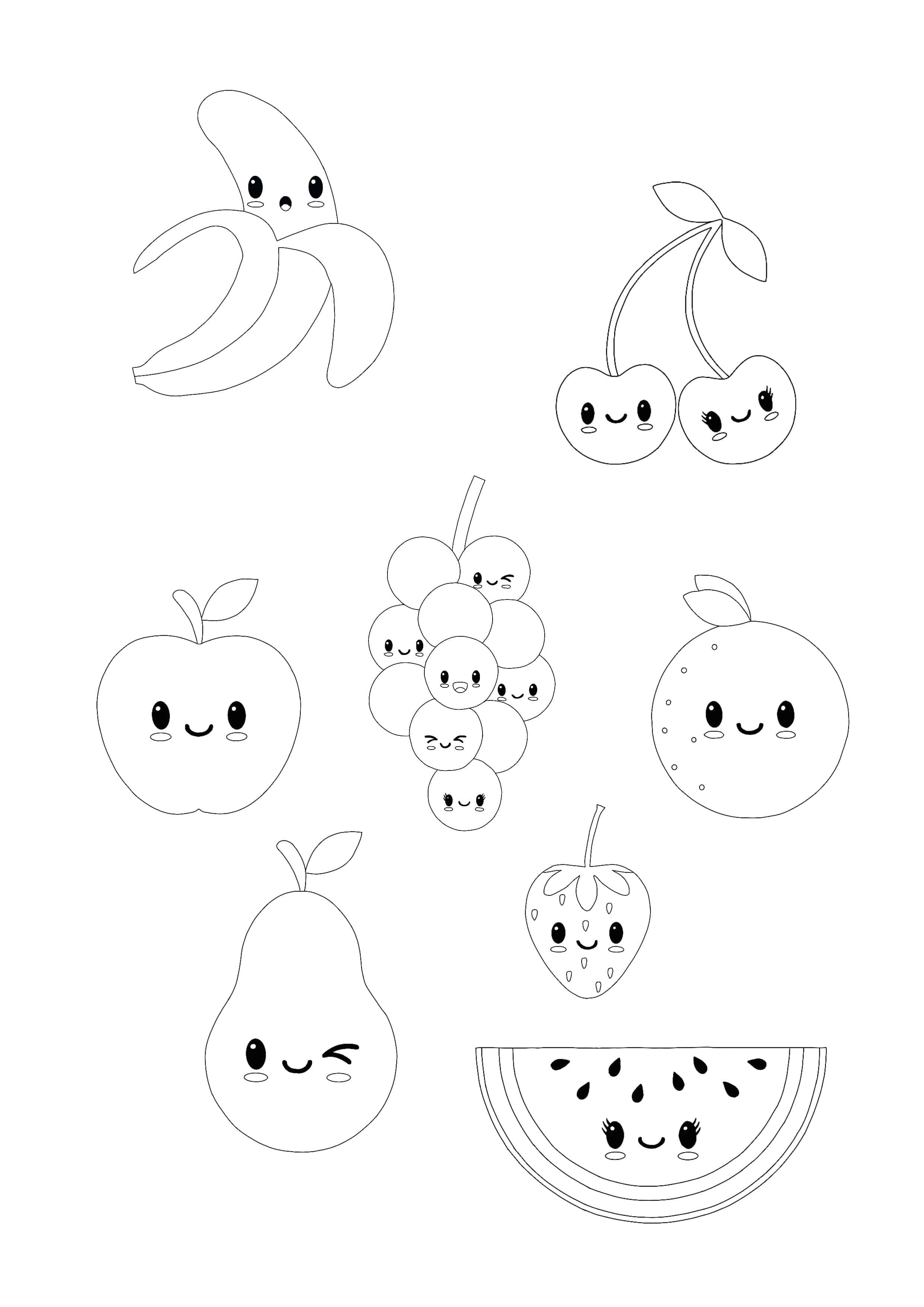 Fruit Coloring Pages for Kids Activities 52