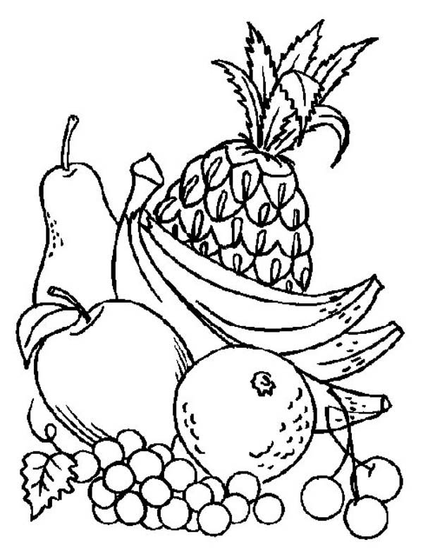 Fruit Coloring Pages for Kids Activities 69