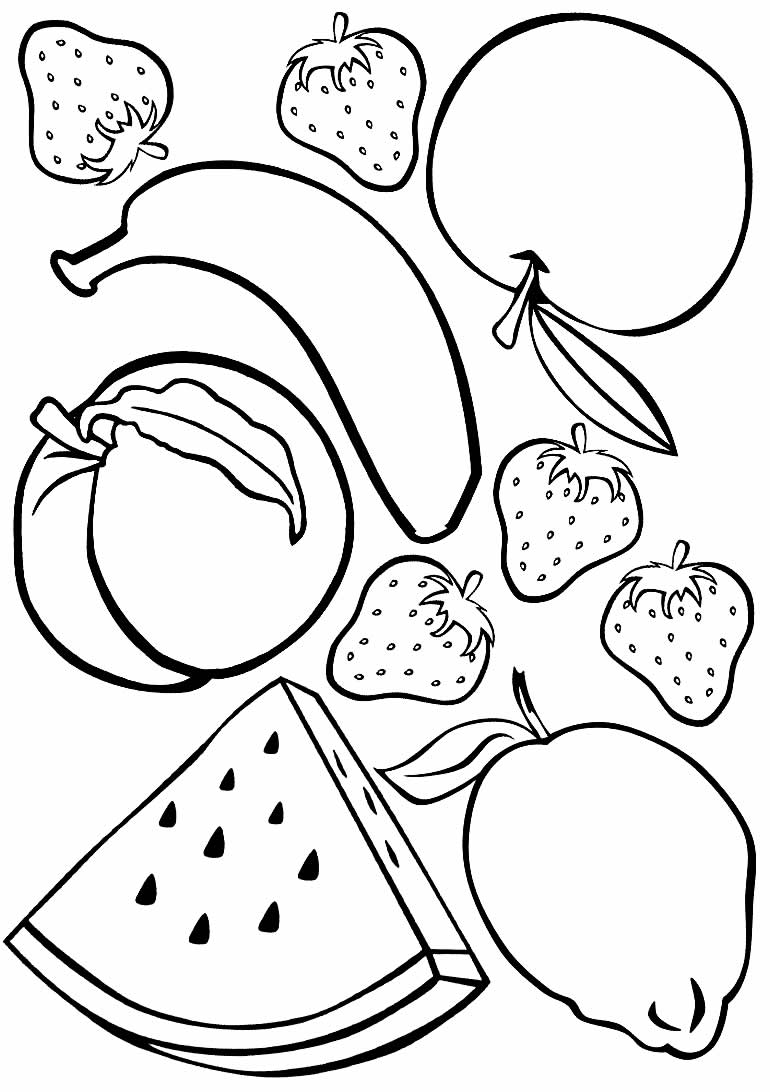 Fruit Coloring Pages for Kids Activities 73