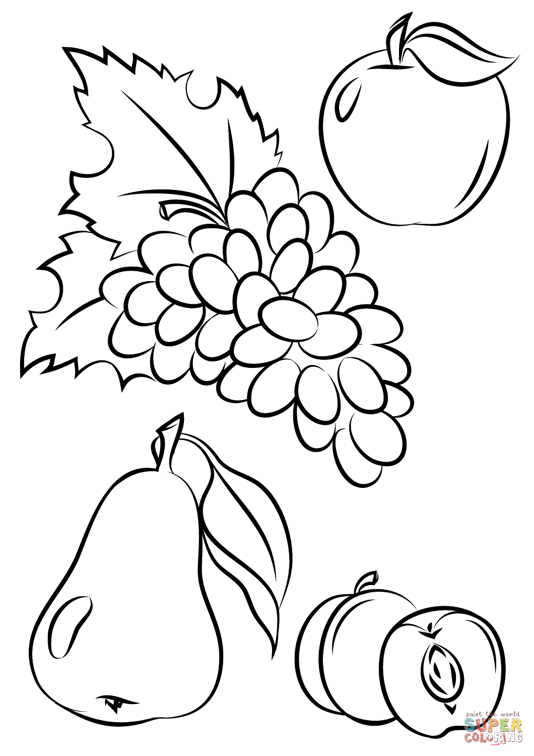 Fruit Coloring Pages for Kids Activities 90