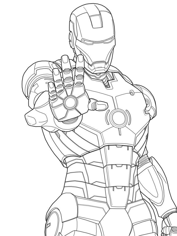 Iron Man 4 Coloring Pages Free Printable 129