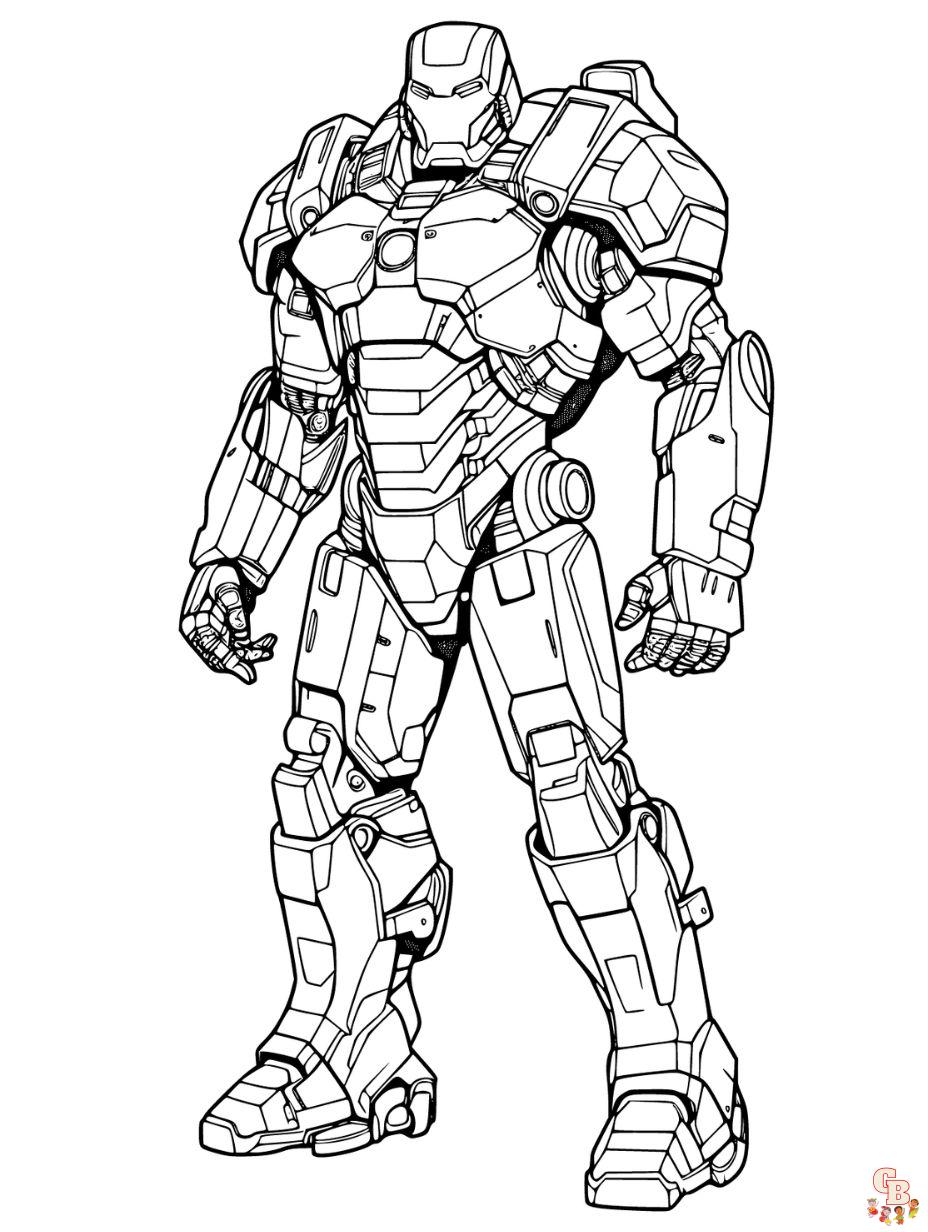 Iron Man 4 Coloring Pages Free Printable 130