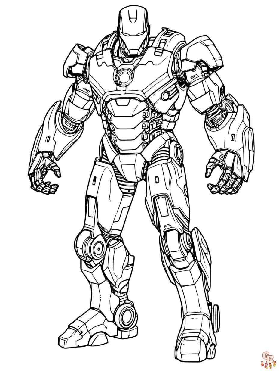 Iron Man 4 Coloring Pages Free Printable 131