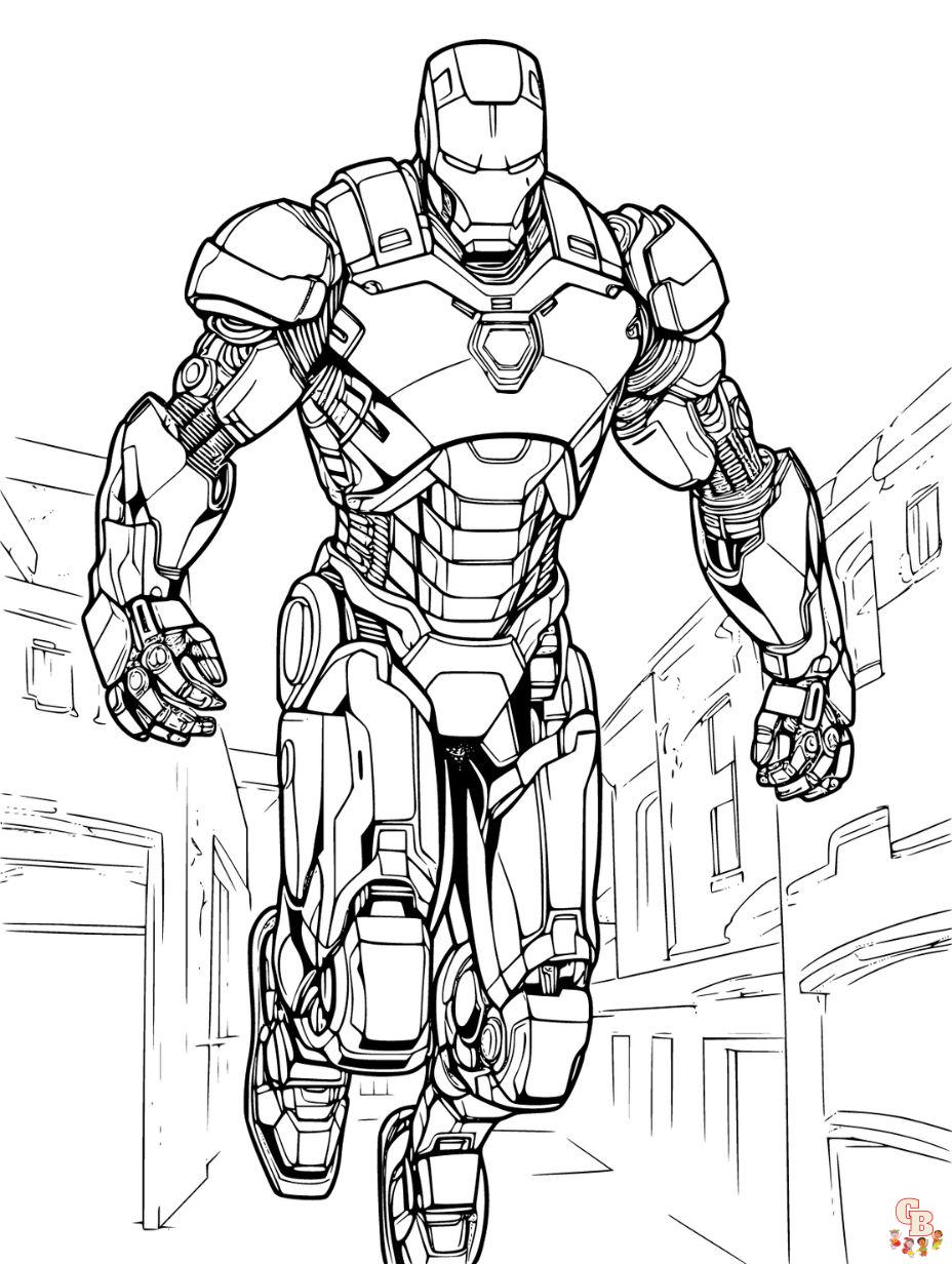 Iron Man 4 Coloring Pages Free Printable 132