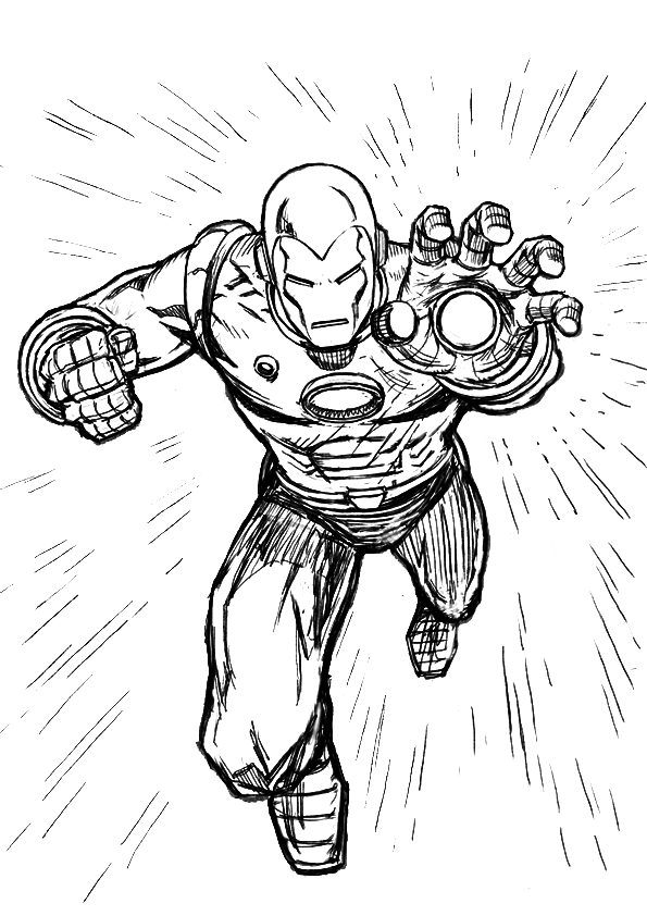 Iron Man 4 Coloring Pages Free Printable 17