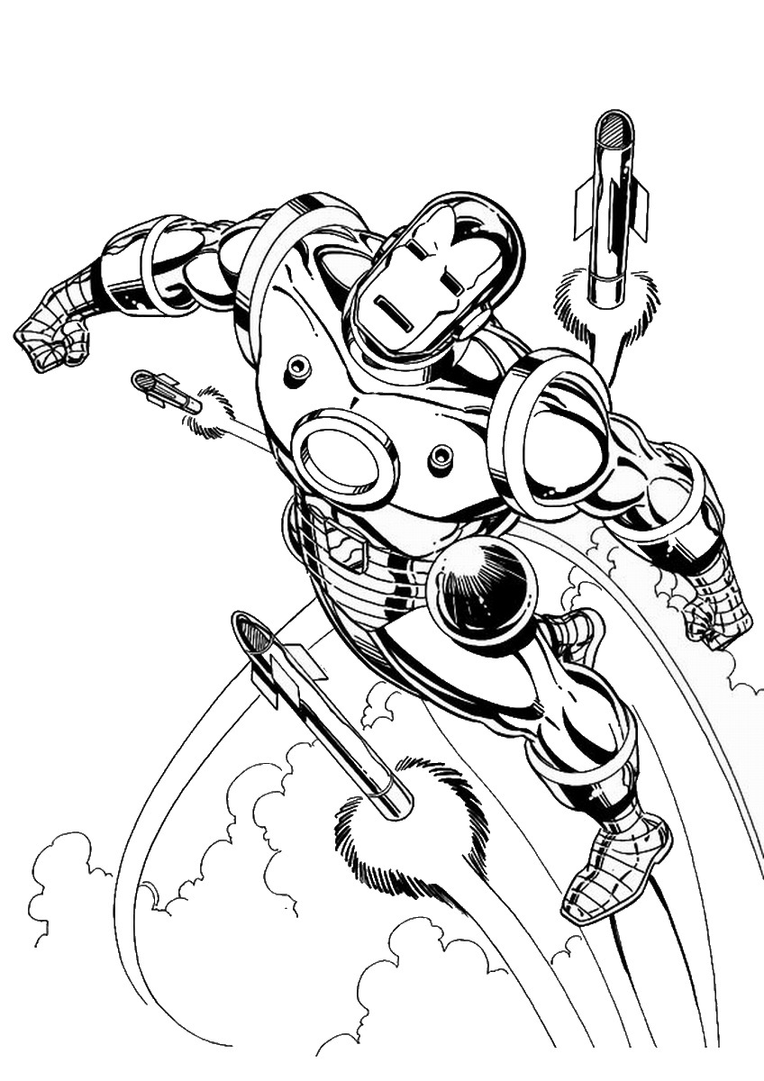 Iron Man 4 Coloring Pages Free Printable 20