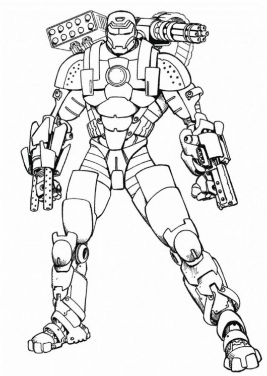 Iron Man 4 Coloring Pages Free Printable 23