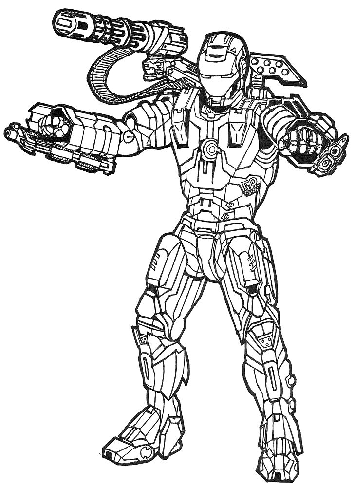 Iron Man 4 Coloring Pages Free Printable 25