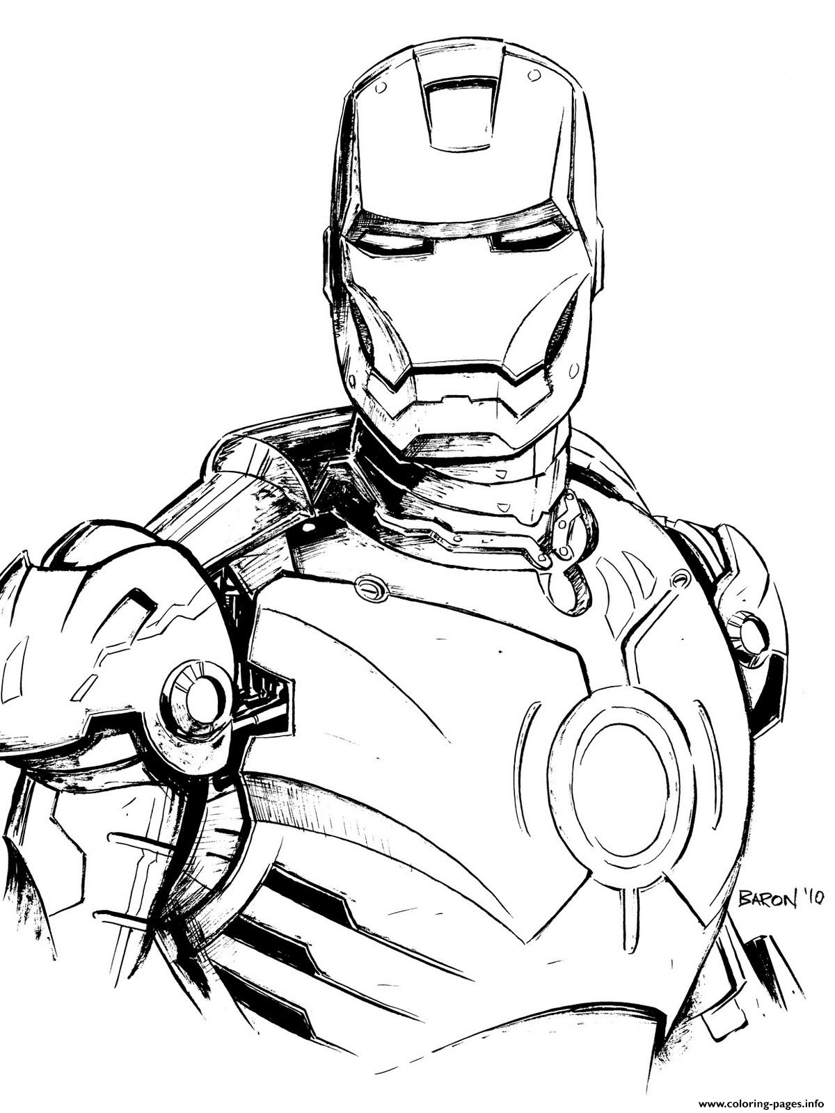 Iron Man 4 Coloring Pages Free Printable 7